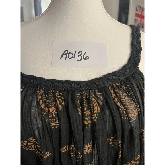 Free People Haveli Maxi Top Black Size Small - Picture 8 of 8